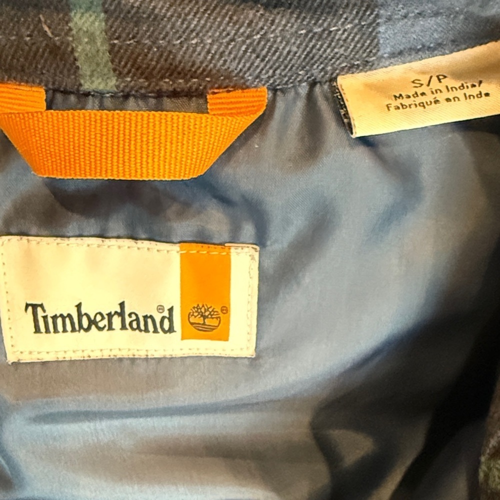 Timberland Blue and Black Plaid Shirt Jacket - Picture 4 of 14